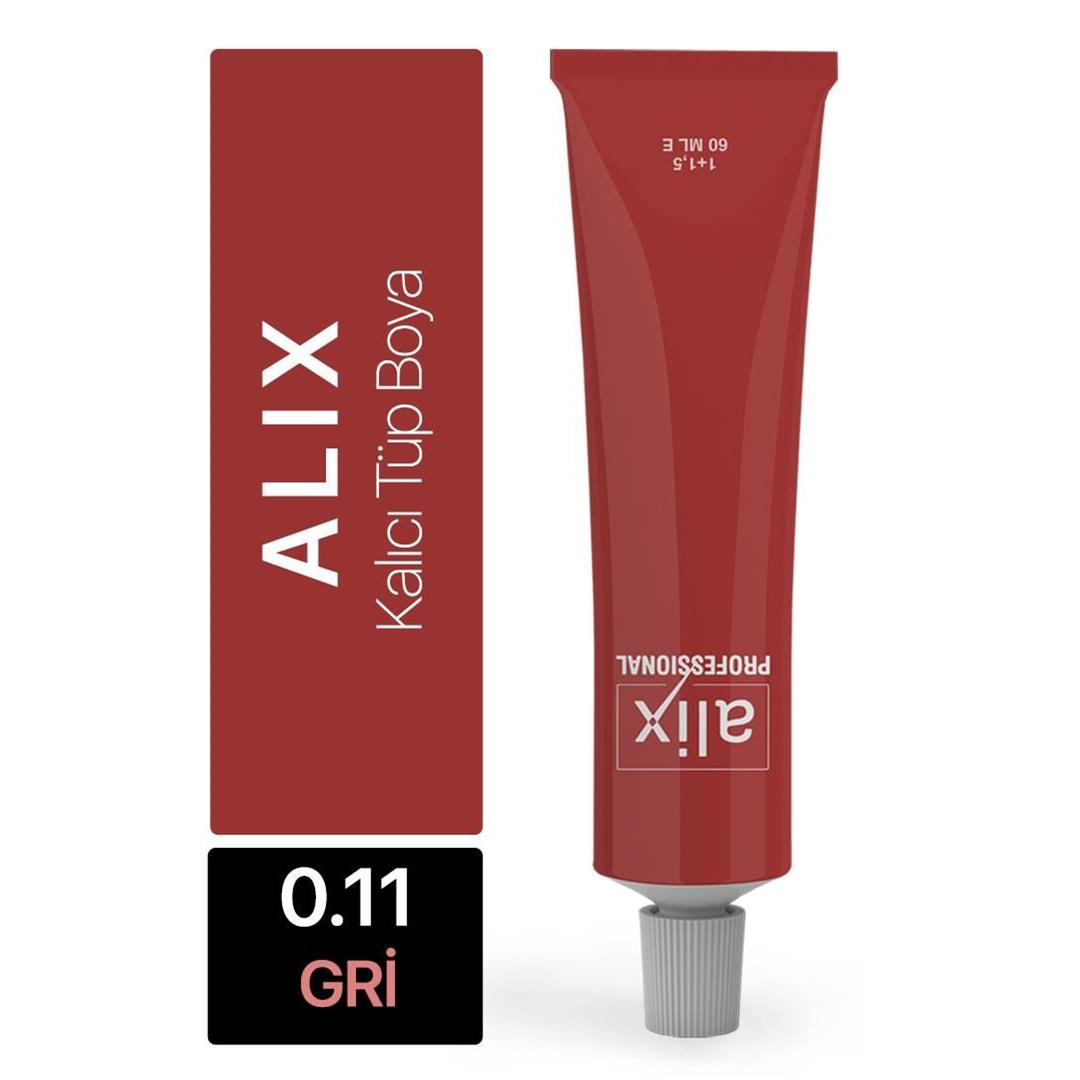 Alix Tüp Saç Boyası 0.11 Gri 60 ml