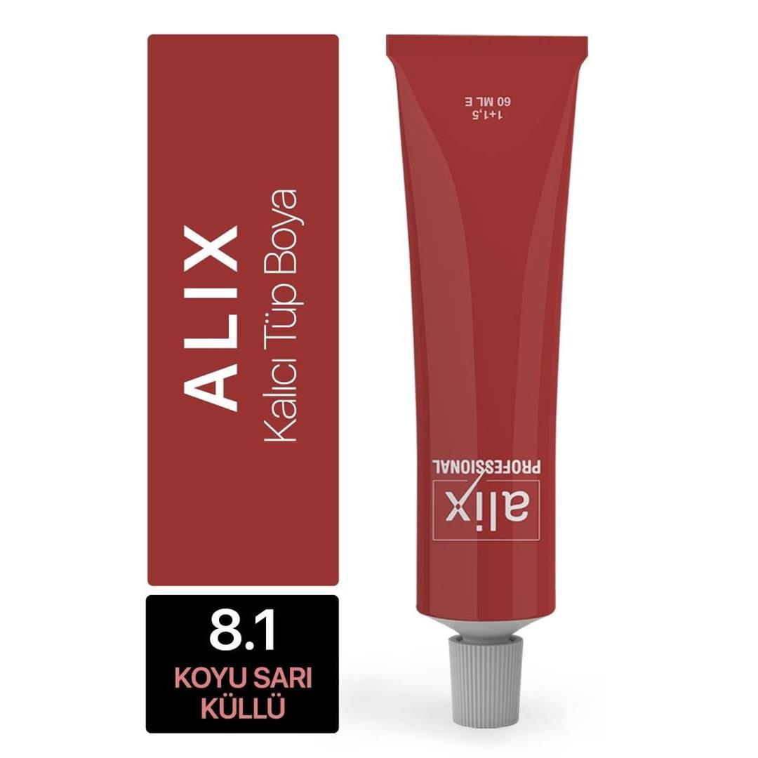 Alix Tüp Saç Boyası 8.1 Koyu Sarı Küllü 60 ml