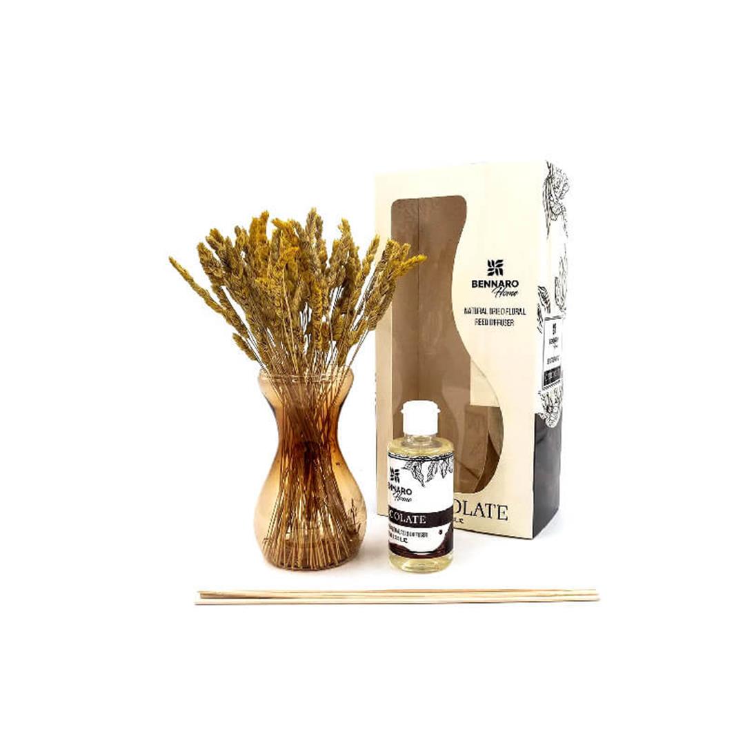 Bennaro Home Chocalate Natural Dried Floral Reed Diffuser 100ML