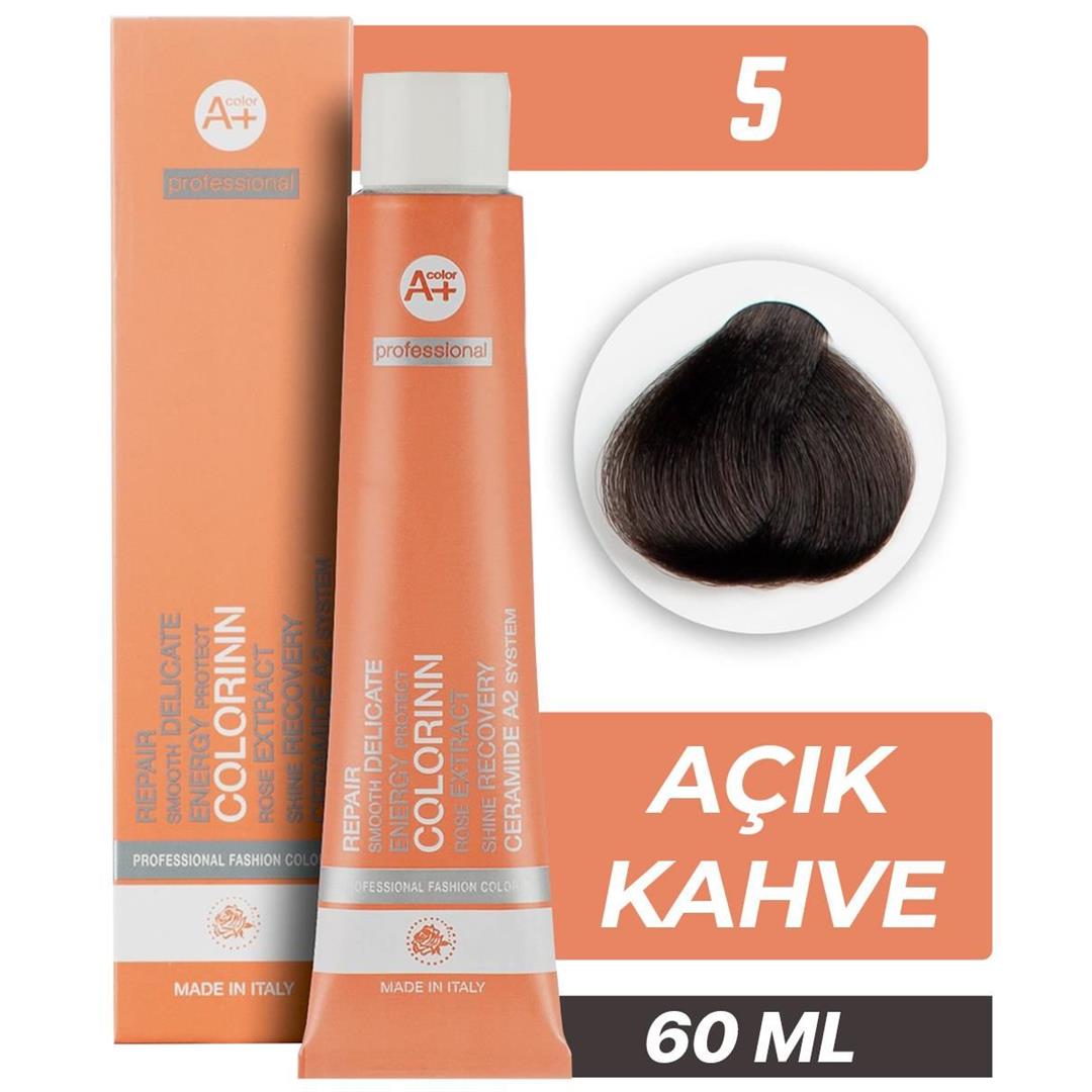 Colorinn Professional Tüp Saç Boyası 5 Açık Kahve 60 ml