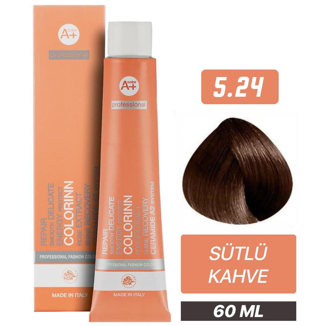 Colorinn Professional Tüp Saç Boyası 5.24 Sütlü Kahve 60 ml