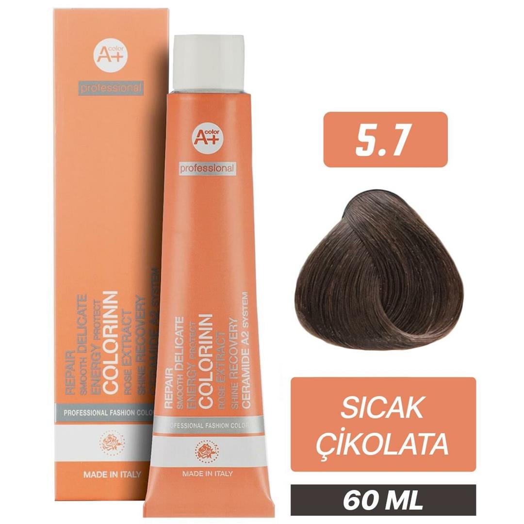 Colorinn Professional Tüp Saç Boyası 5.7 Sıcak Çikolata 60 ml