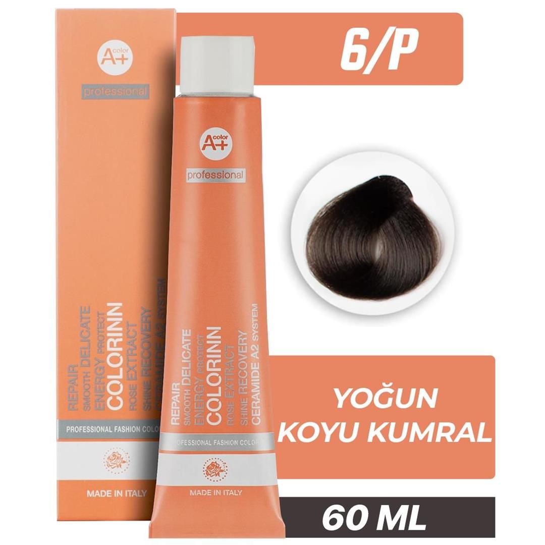 Colorinn Professional Tüp Saç Boyası 6-P Yoğun Koyu Kumral 60 ml