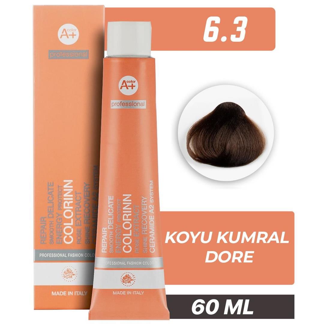 Colorinn Professional Tüp Saç Boyası 6.3 Koyu Kumral Dore 60 ml