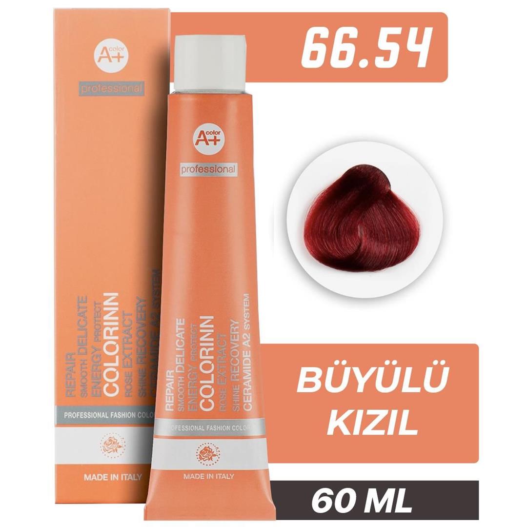 Colorinn Professional Tüp Saç Boyası 66.54 Büyülü Kızıl 60 ml