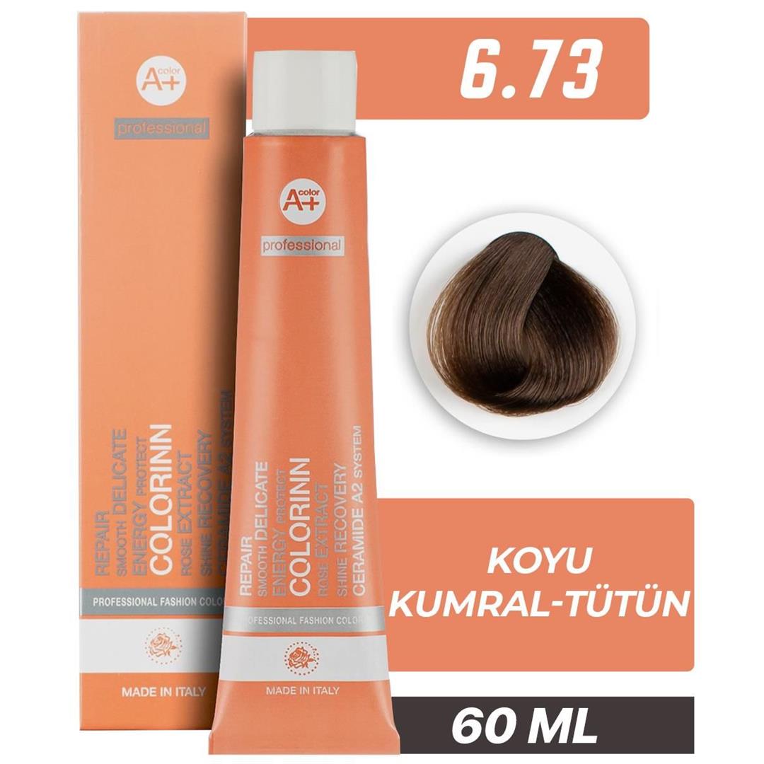 Colorinn Professional Tüp Saç Boyası 6.73 Koyu Kumral Tütün 60 ml