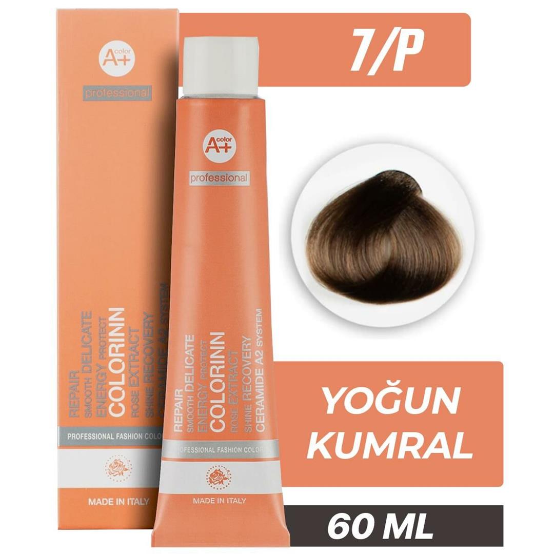 Colorinn Professional Tüp Saç Boyası 7-P Yoğun Kumral 60 ml