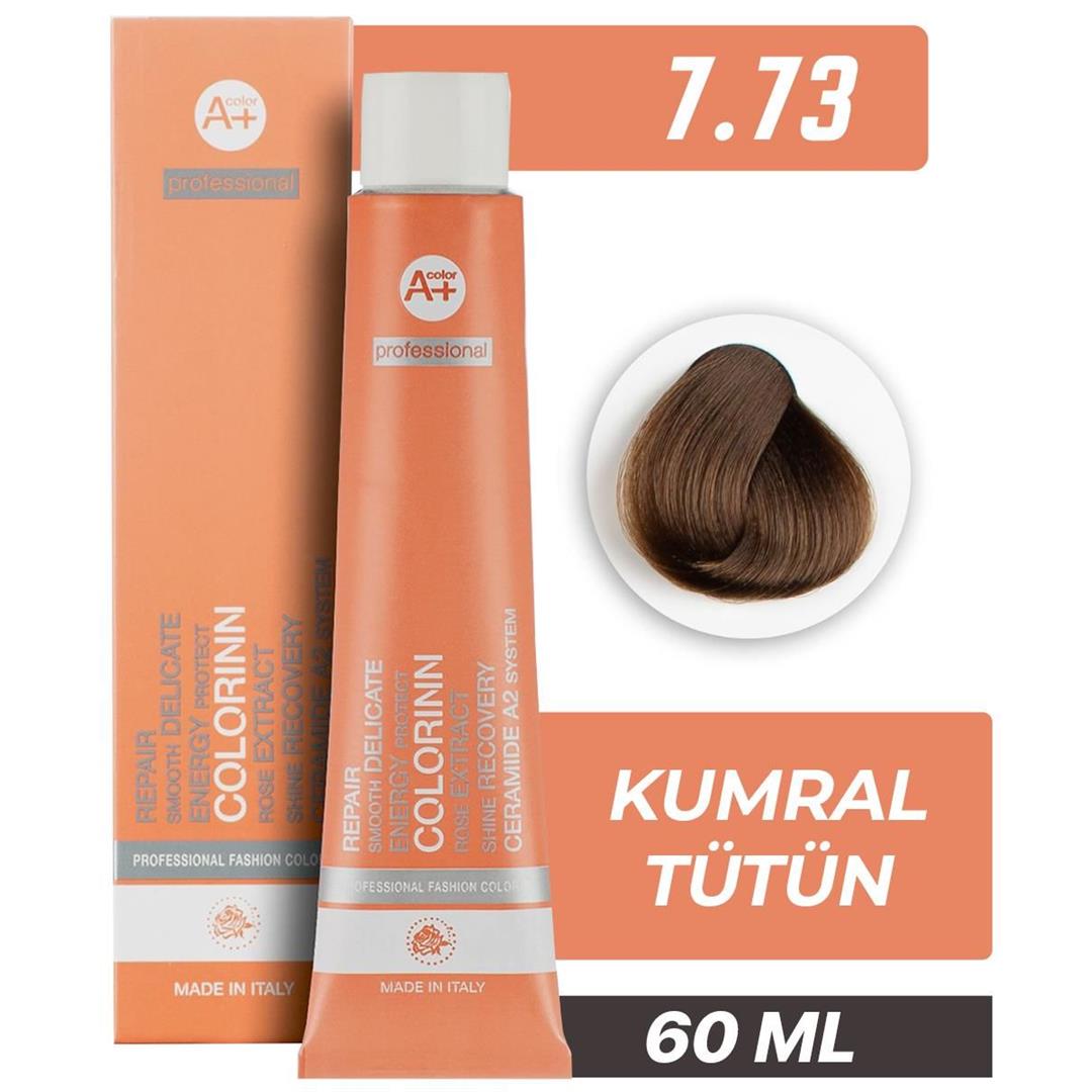 Colorinn Professional Tüp Saç Boyası 7.73 Kumral Tütün 60 ml