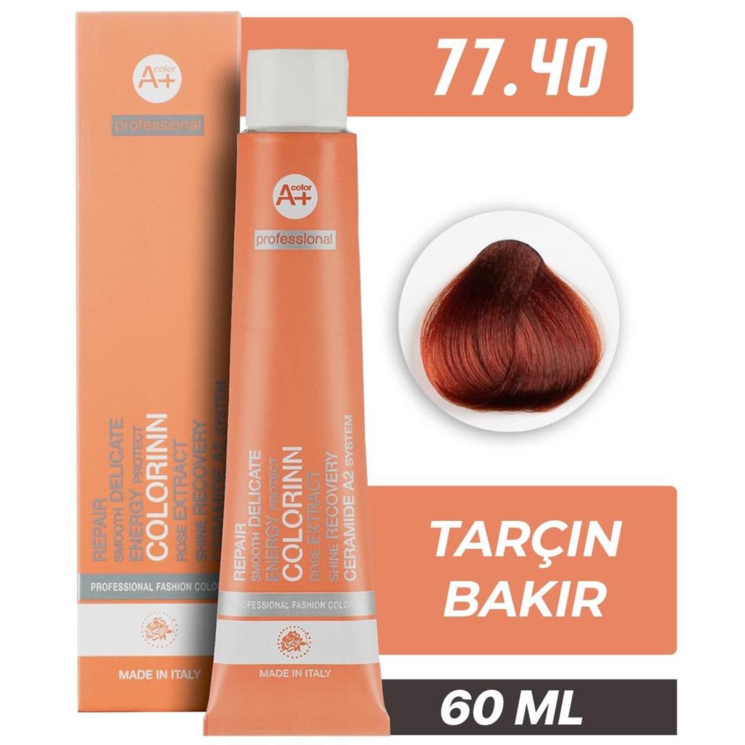 Colorinn Professional Tüp Saç Boyası 77.40 Tarçın Bakır 60 ml