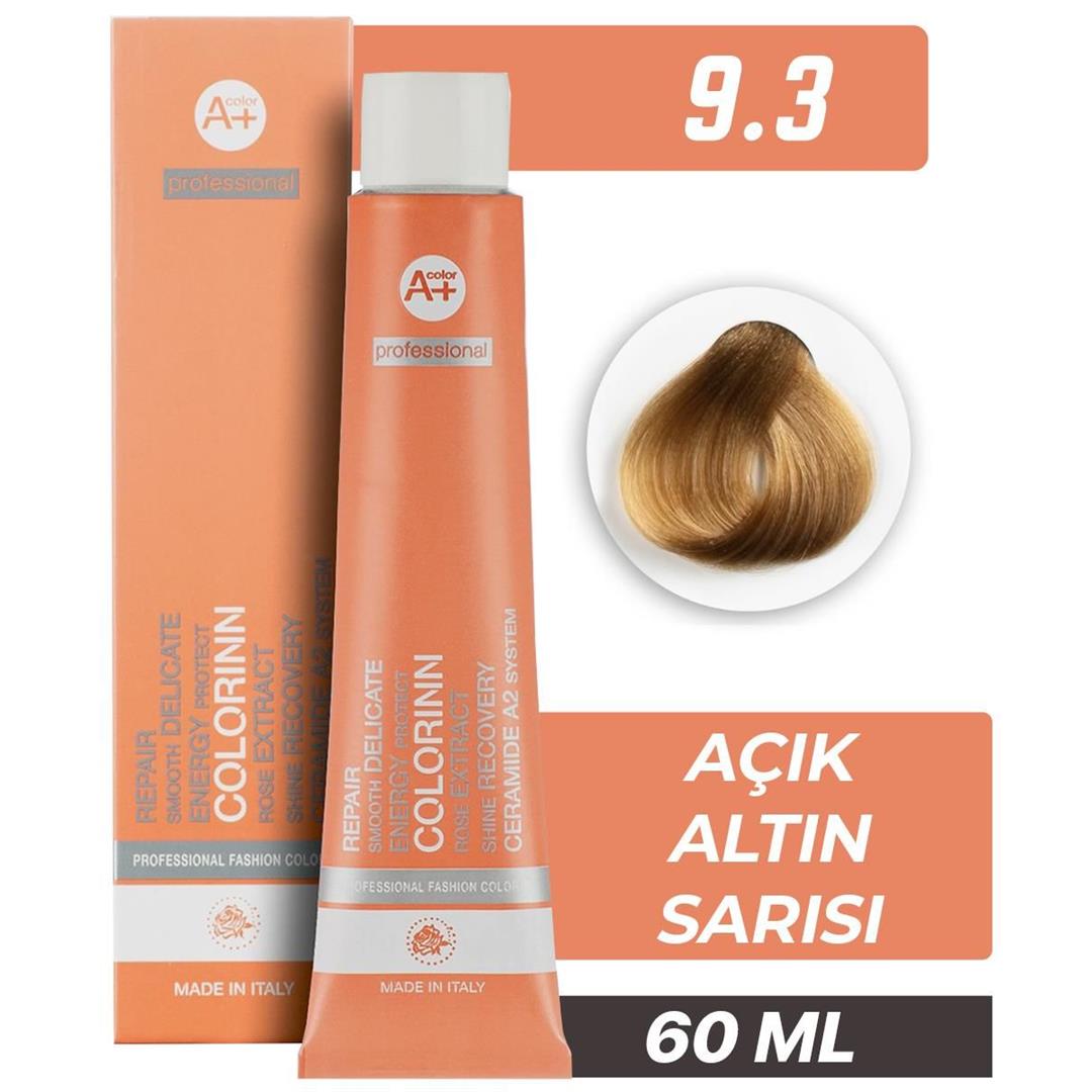 Colorinn Professional Tüp Saç Boyası 9.3 Açık Altın Sarısı 60 ml