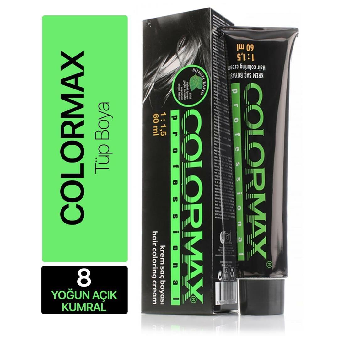 Colormax Tüp Saç Boyası 8 Yoğun Açık Kumral 60 ml