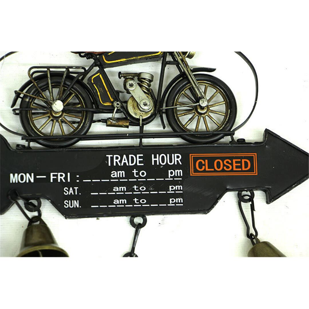 Dekoratif Metal Motosiklet Kapı Çanı