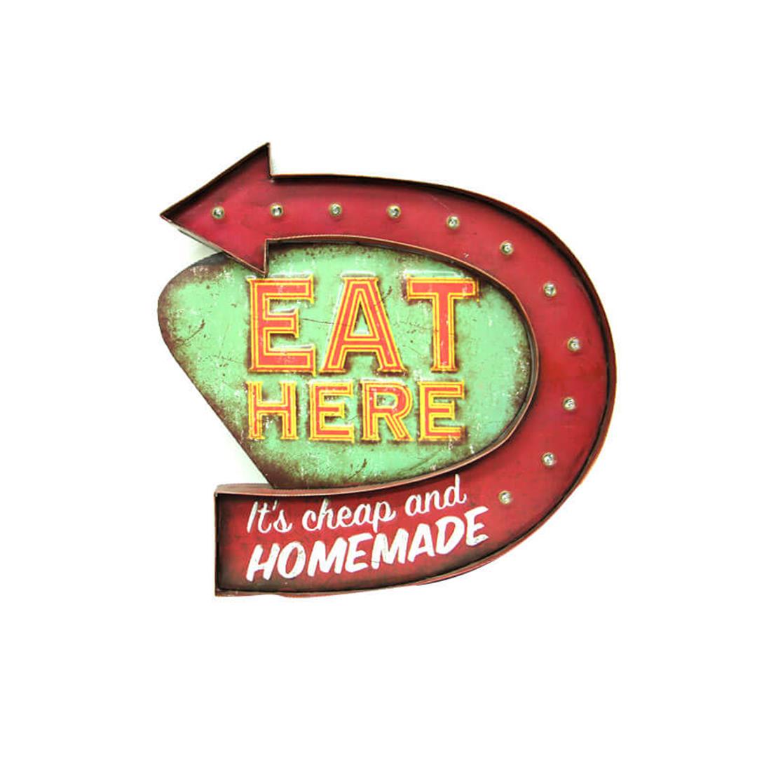 Eat HereTemallı Ledli Bar Tabelası