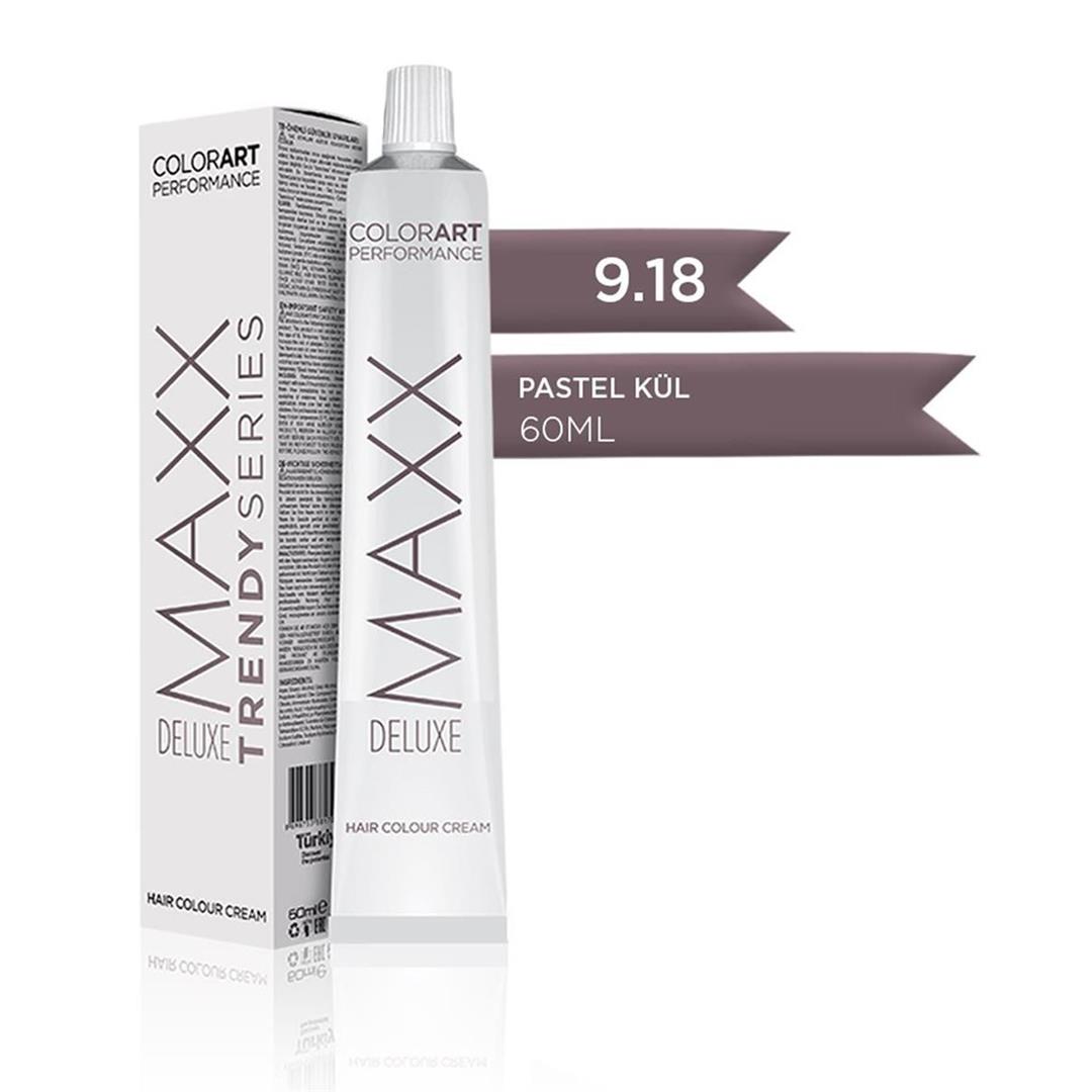 Maxx Deluxe Tüp Krem Saç Boyası 9.18 Pastel Kül 60 ml