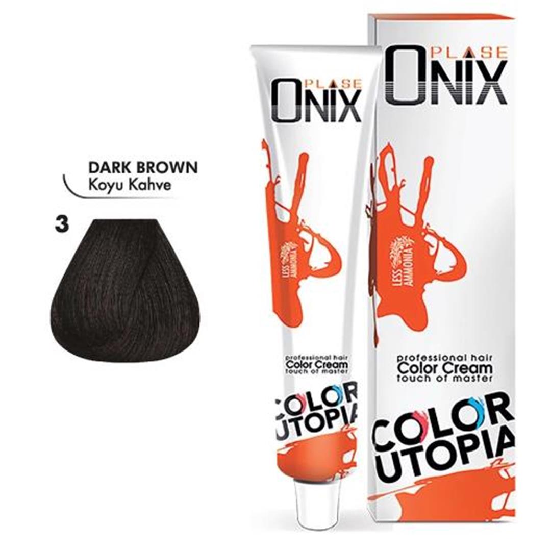 Morfose Onix Tüp Saç Boyası 3 Koyu Kahve 60 ml