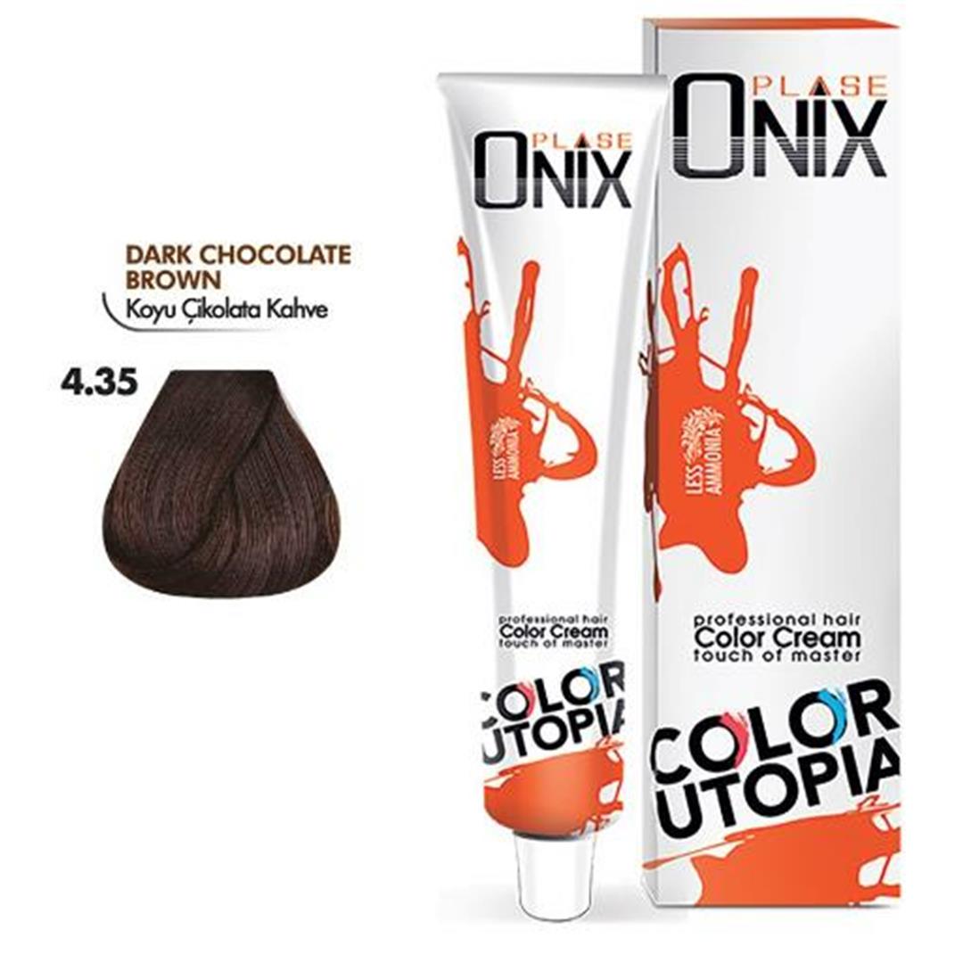 Morfose Onix Tüp Saç Boyası 4.35 Koyu Çikolata Kahve 60 ml