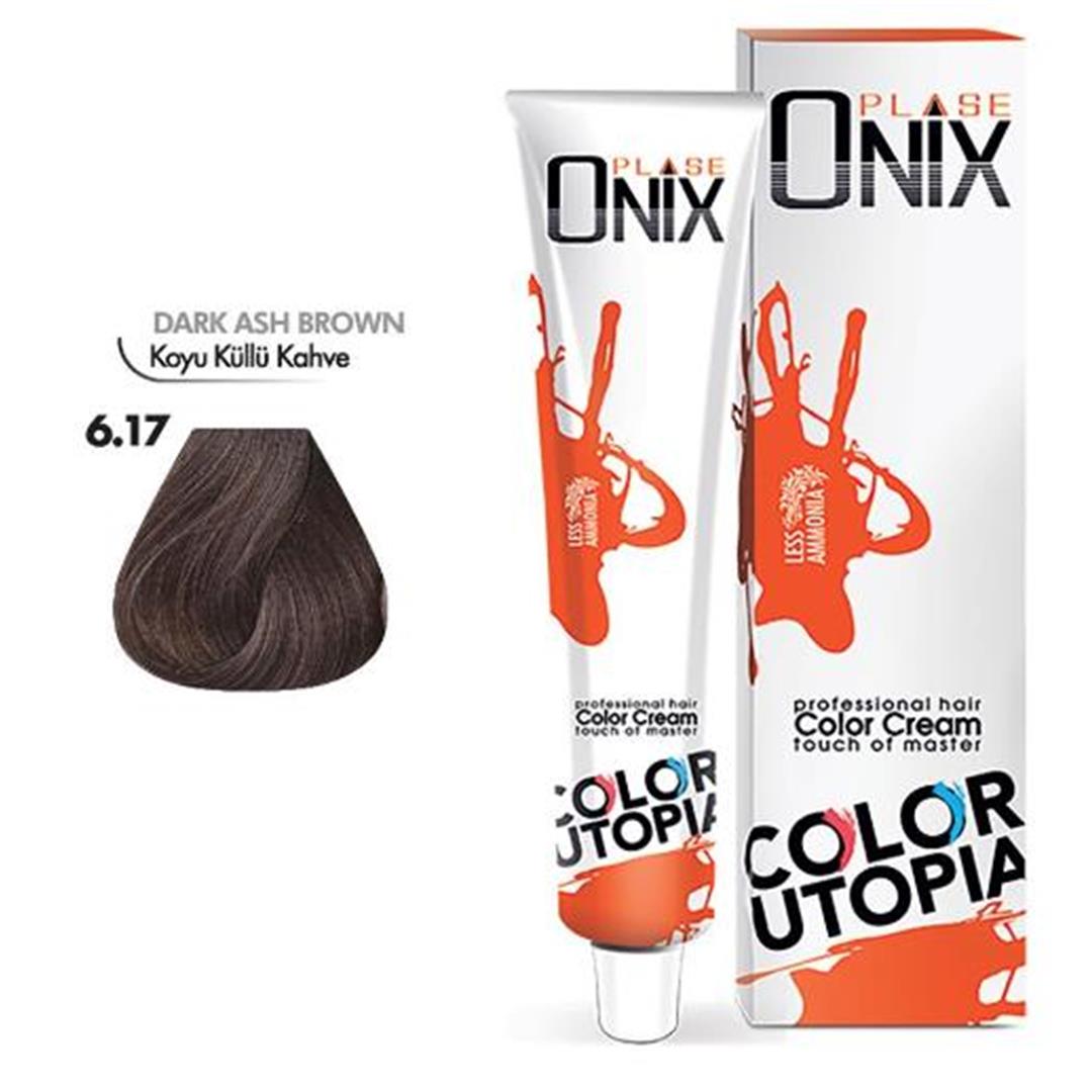 Morfose Onix Tüp Saç Boyası 6.17 Koyu Küllü Kahve 60 ml