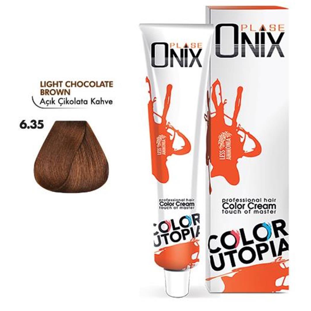 Morfose Onix Tüp Saç Boyası 6.35 Açık Çikolata Kahve 60 ml