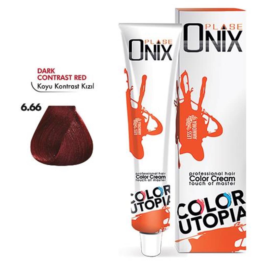 Morfose Onix Tüp Saç Boyası 6.66 Koyu Kontrast Kızıl 60 ml