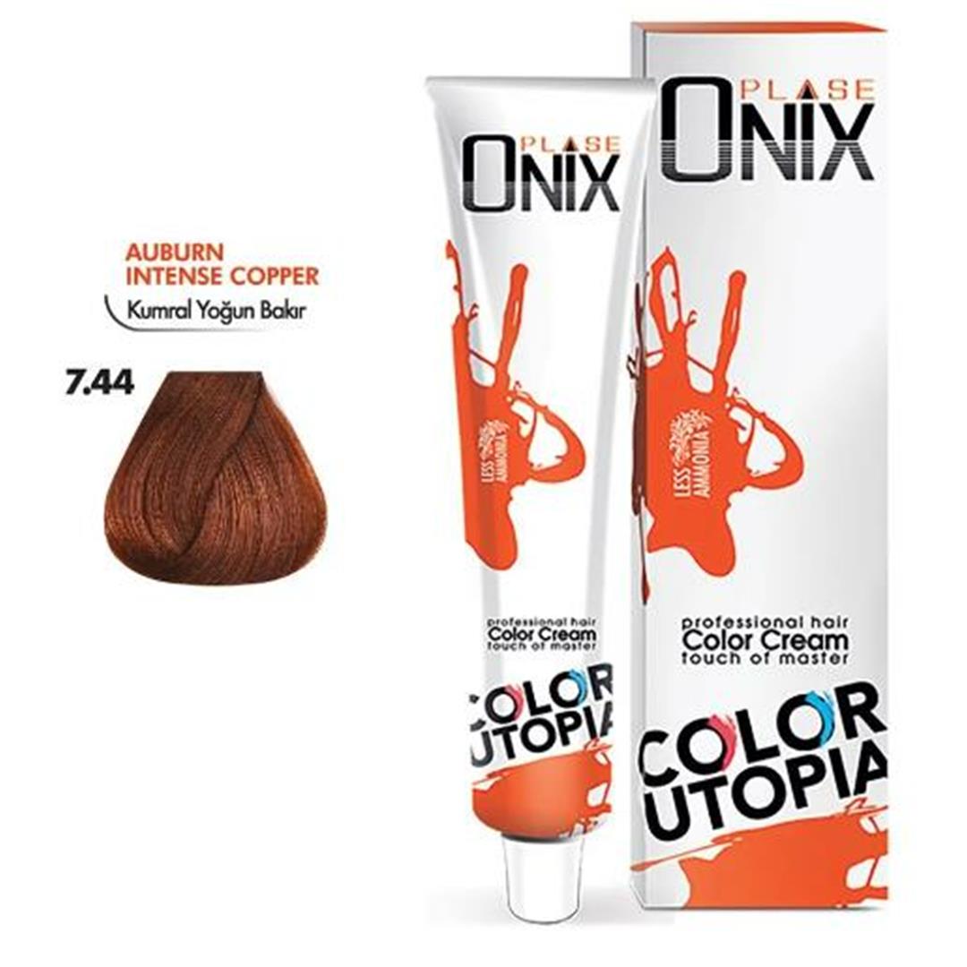 Morfose Onix Tüp Saç Boyası 7.44 Kumral Yoğun Bakır 60 ml