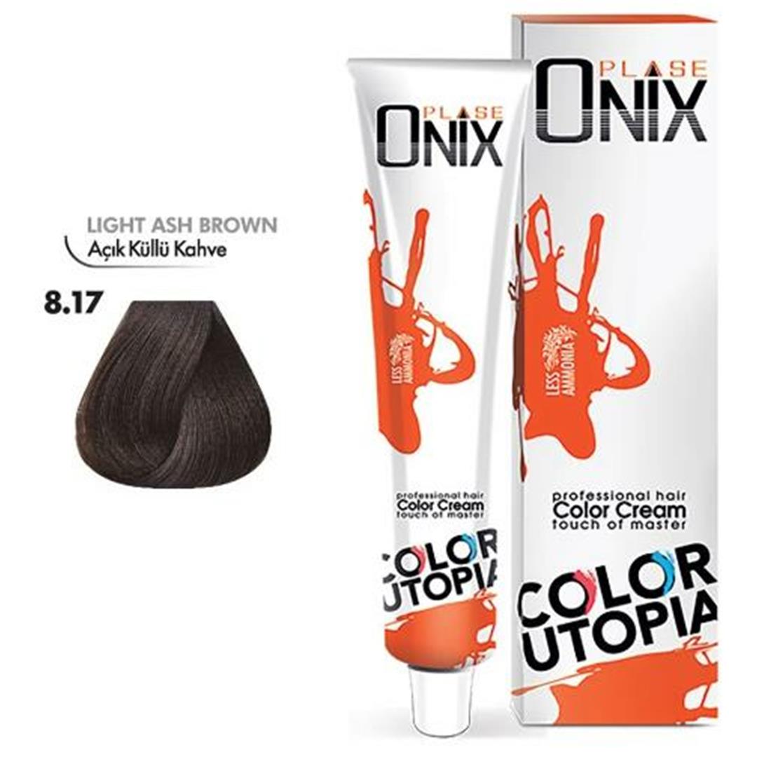 Morfose Onix Tüp Saç Boyası 8.17 Açık Küllü Kahve 60 ml