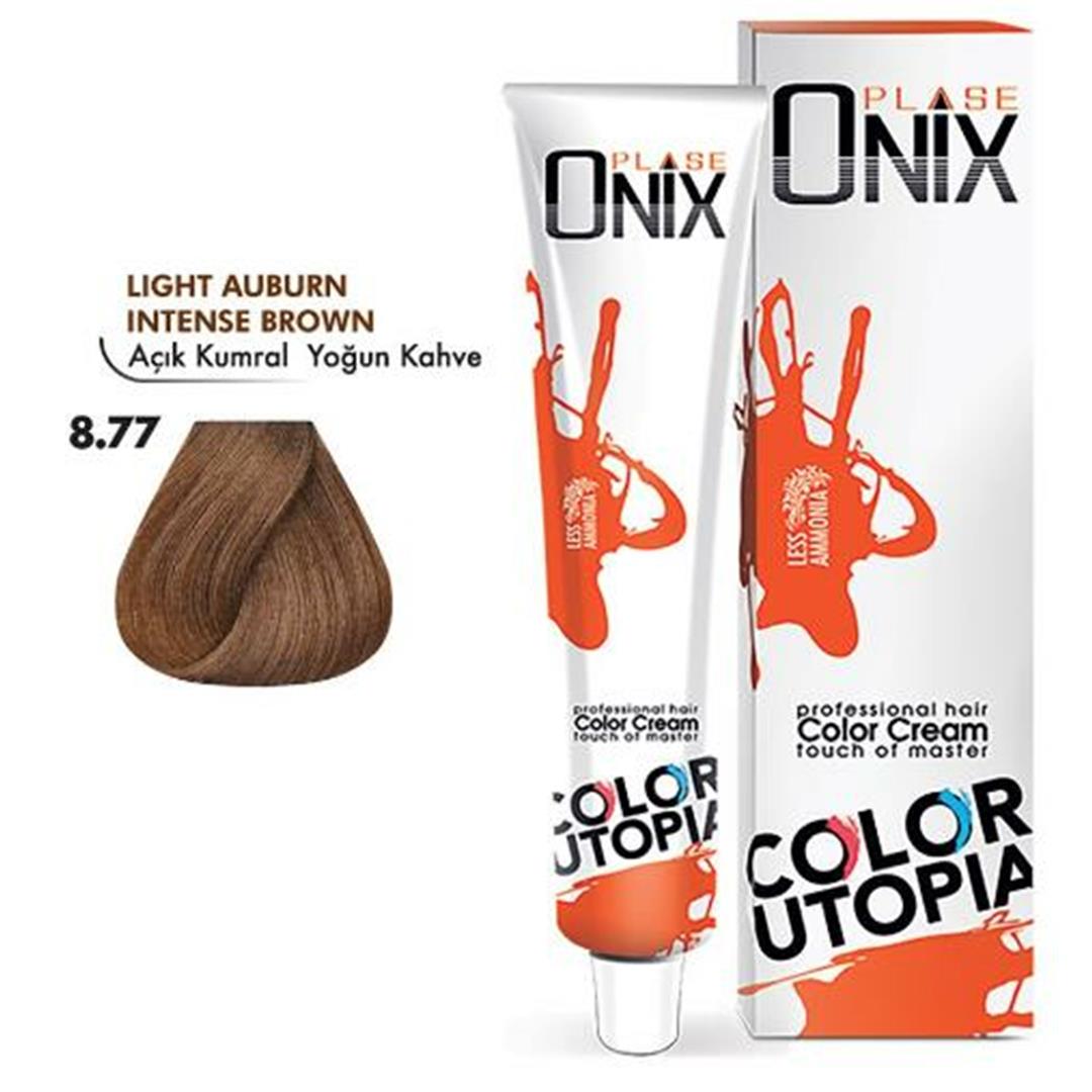 Morfose Onix Tüp Saç Boyası 8.77 Açık Kumral Yoğun Kahve 60 ml