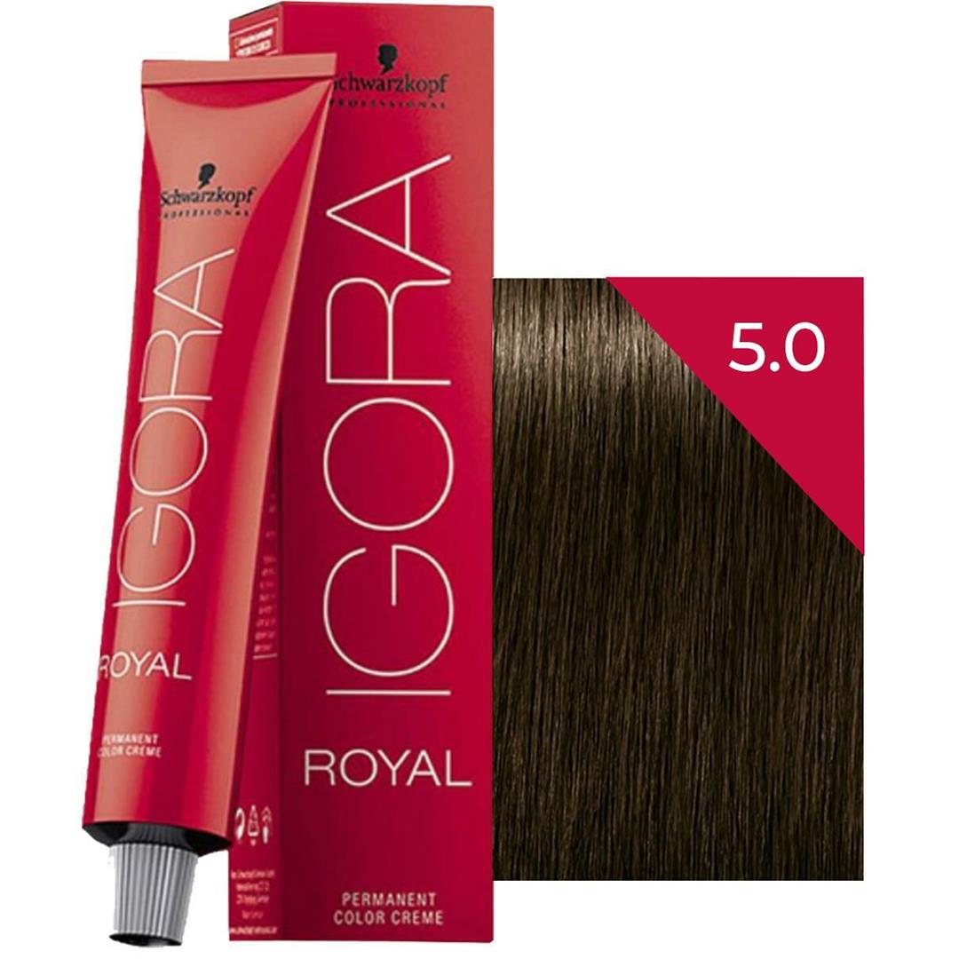 Schwarzkopf Igora Royal Saç Boyası 5.0 Açık Kahve Doğal Altın 60 ml