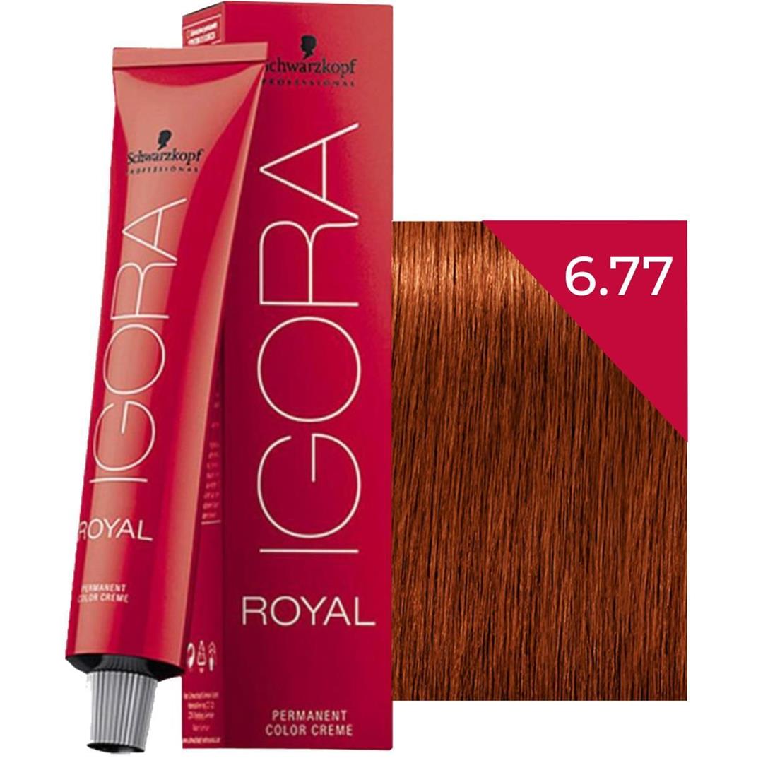 Schwarzkopf Igora Royal Saç Boyası 6.77 Yoğun Bakır Koyu Kumral 60 ml