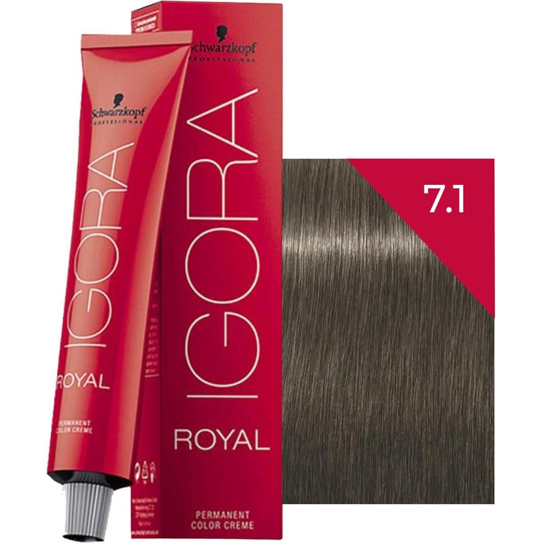 Schwarzkopf Igora Royal Saç Boyası 7.1 Küllü Kumral 60 ml
