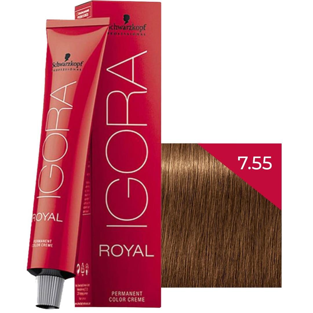 Schwarzkopf Igora Royal Saç Boyası 7.55 Kumral Yoğun Altın 60 ml