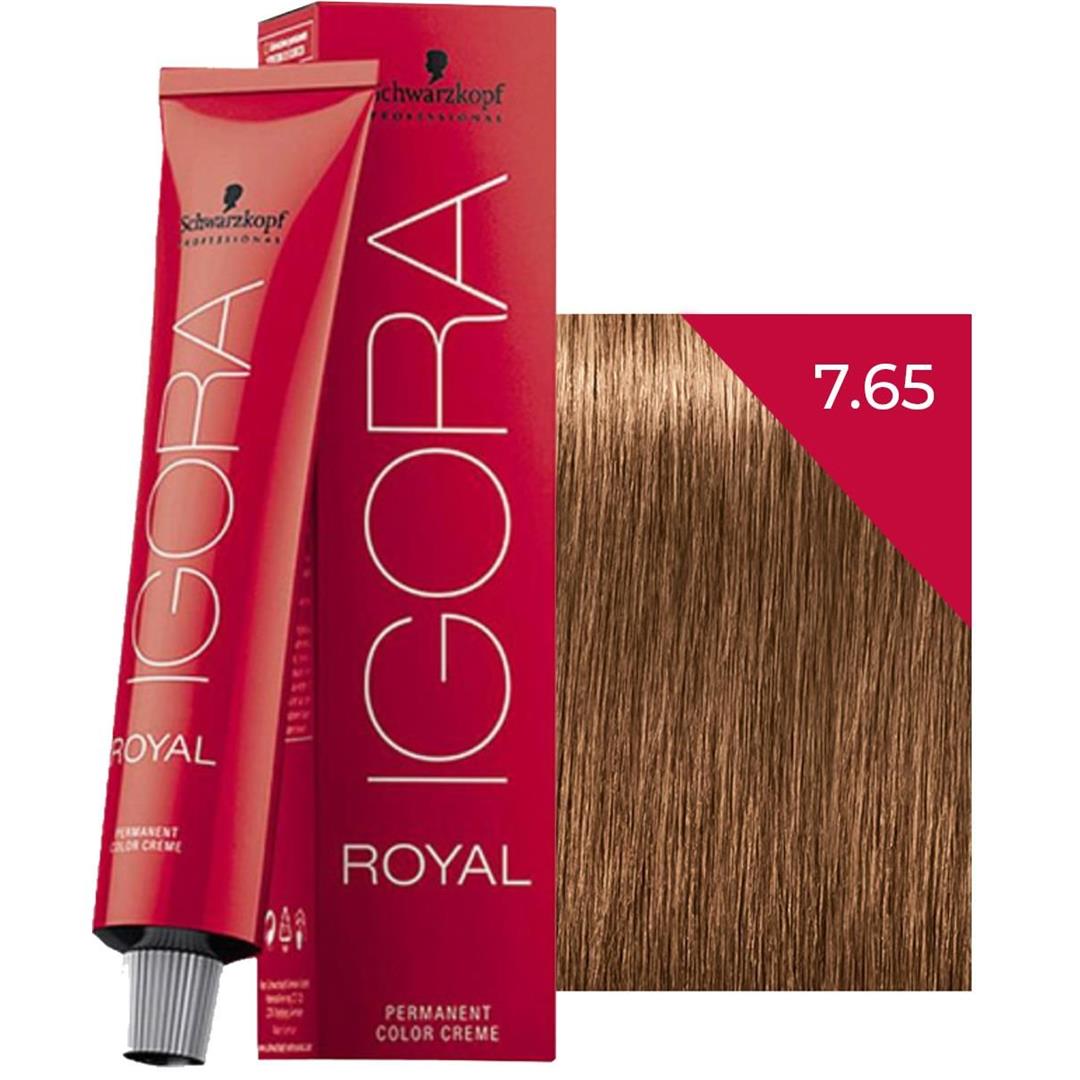 Schwarzkopf Igora Royal Saç Boyası 7.65 Kumral Altın Kestane 60 ml