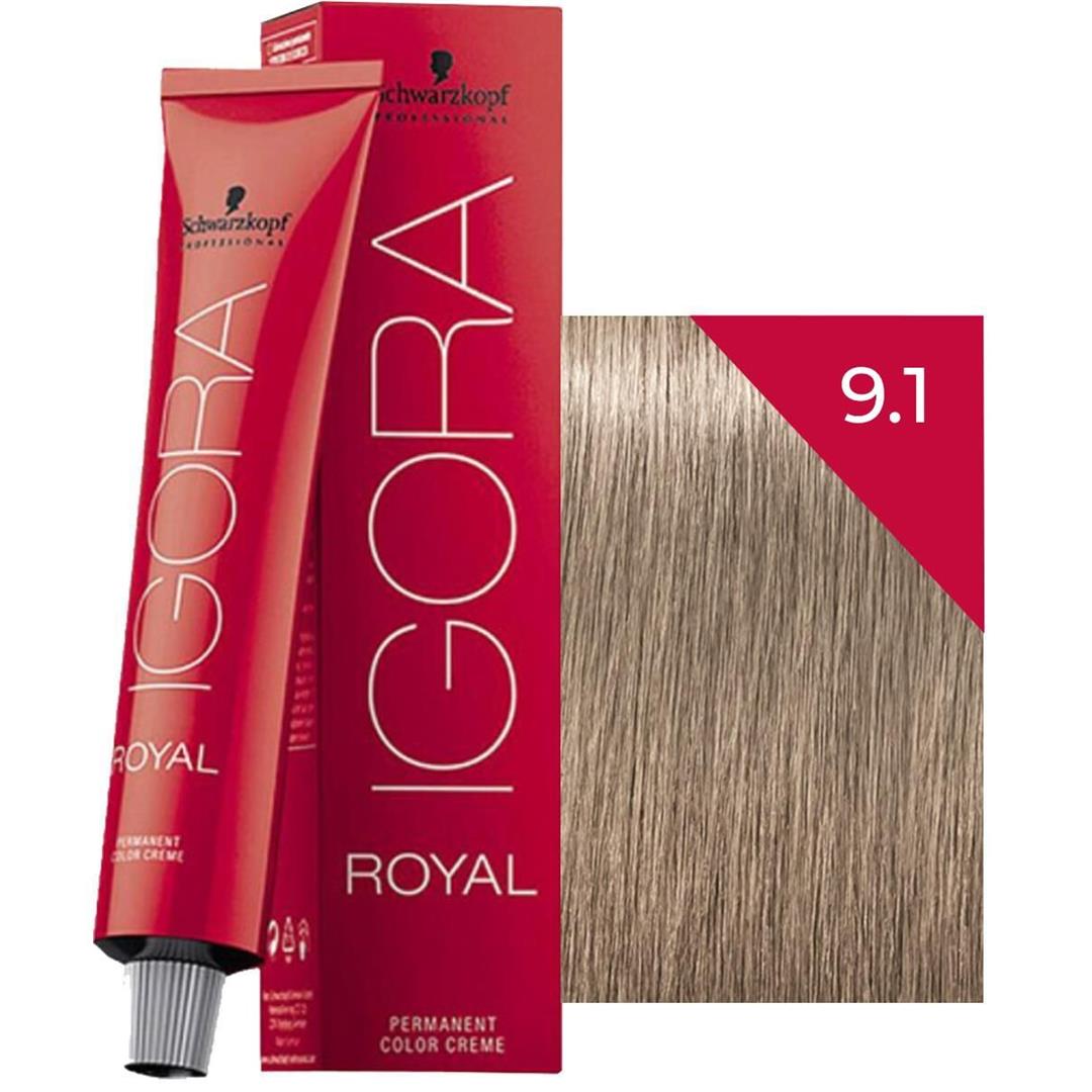 Schwarzkopf Igora Royal Saç Boyası 9.1 Küllü Sarı 60 ml