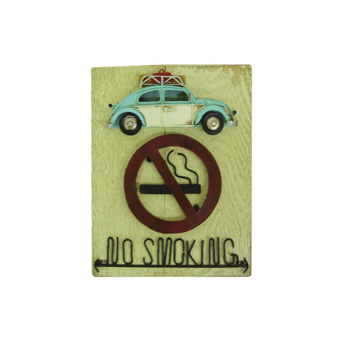 Tabela No Smoking Nostaljik Araba Figürlü